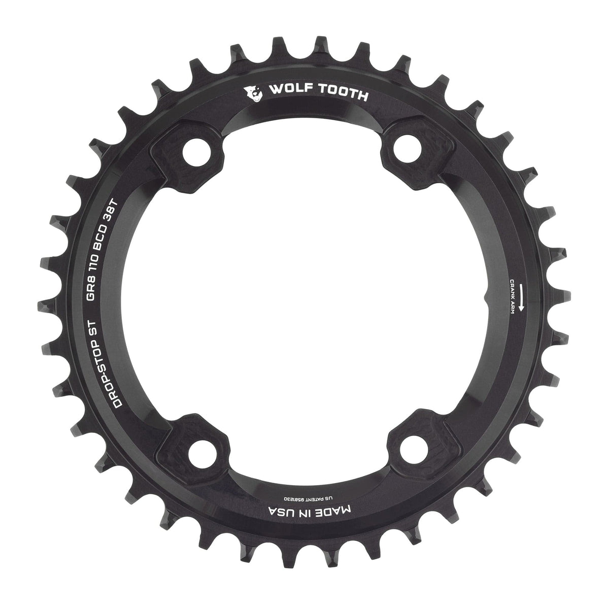 110 BCD Asymmetric 4-Bolt Chainrings for Shimano GRX Cranks