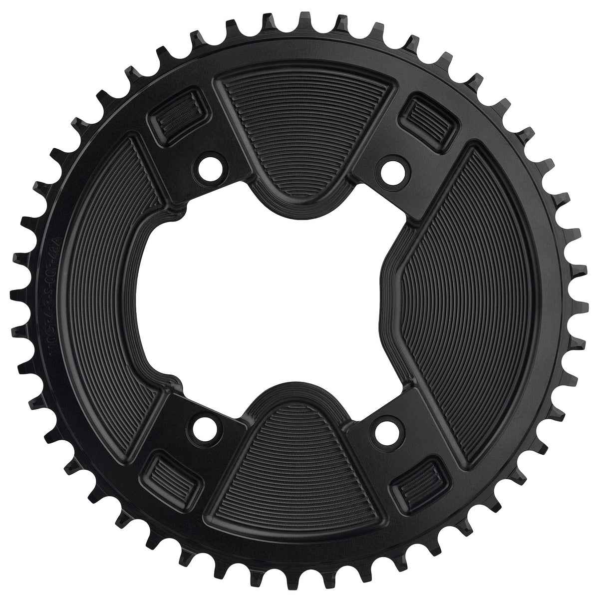 Aero 110 BCD Asymmetric 4-Bolt Chainrings for Shimano GRX 800 Cranks