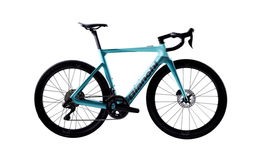 Bianchi E-Oltre — Celeste Metallic/Graphite/CK16