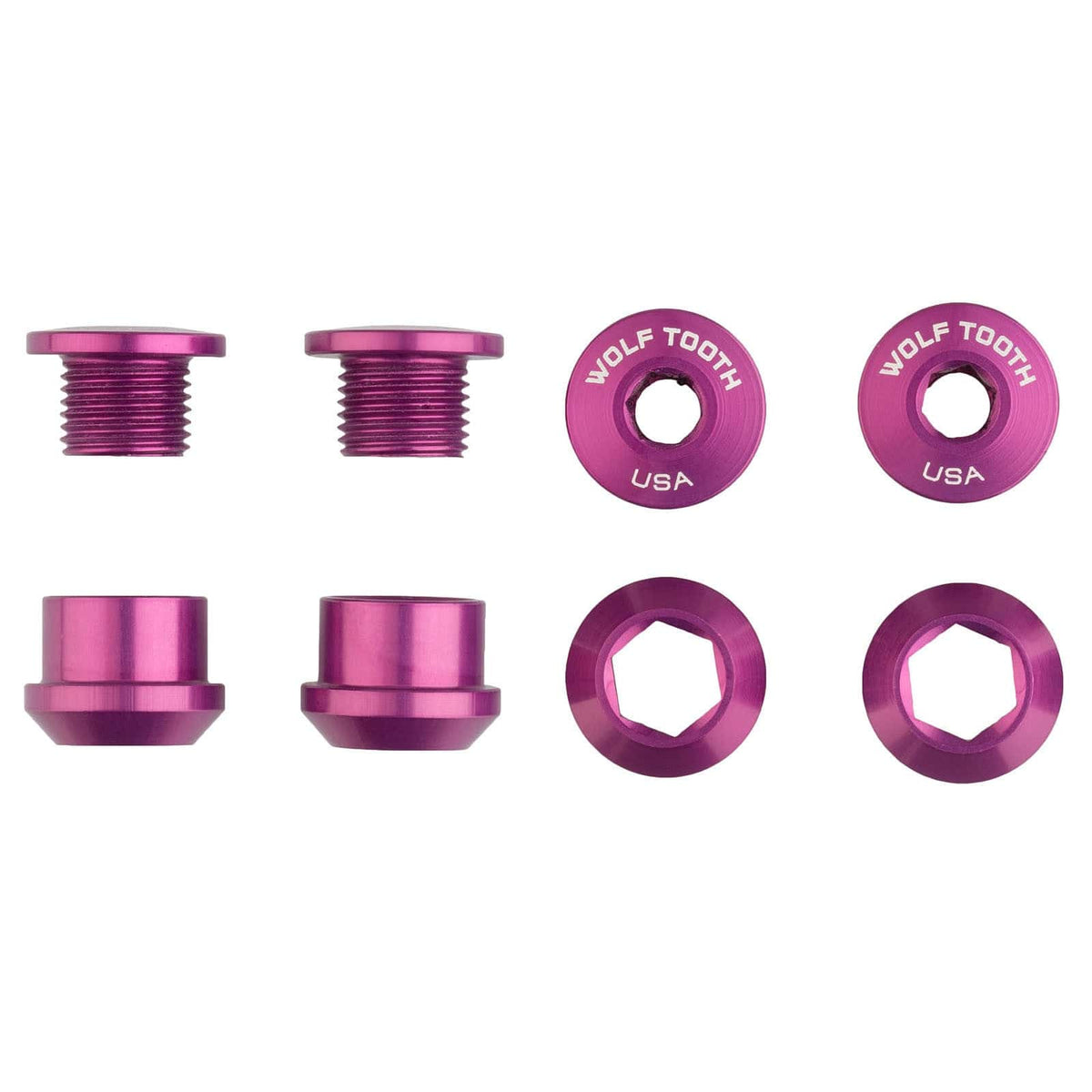 Set of 4 Chainring Bolts+Nuts for 1X