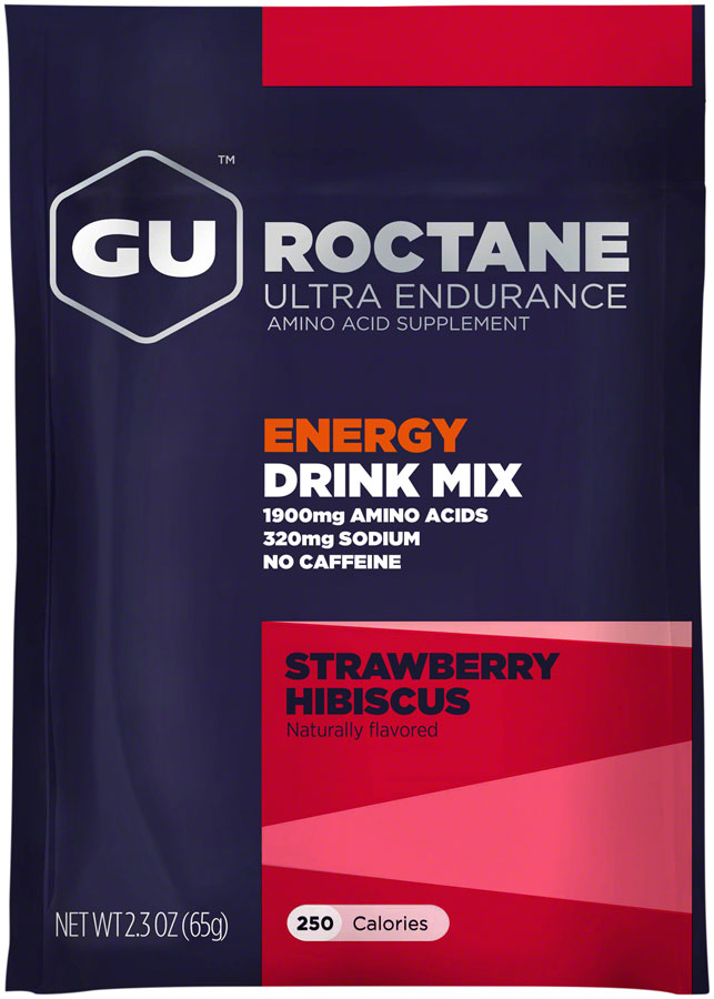 GU Roctane Energy Drink Mix — Strawberry Hibiscus, Box of 10