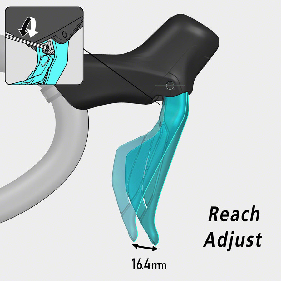 Shimano 105 ST-R7170 Di2 Shift/Brake Lever with BR-R7170 Disc Brake Caliper