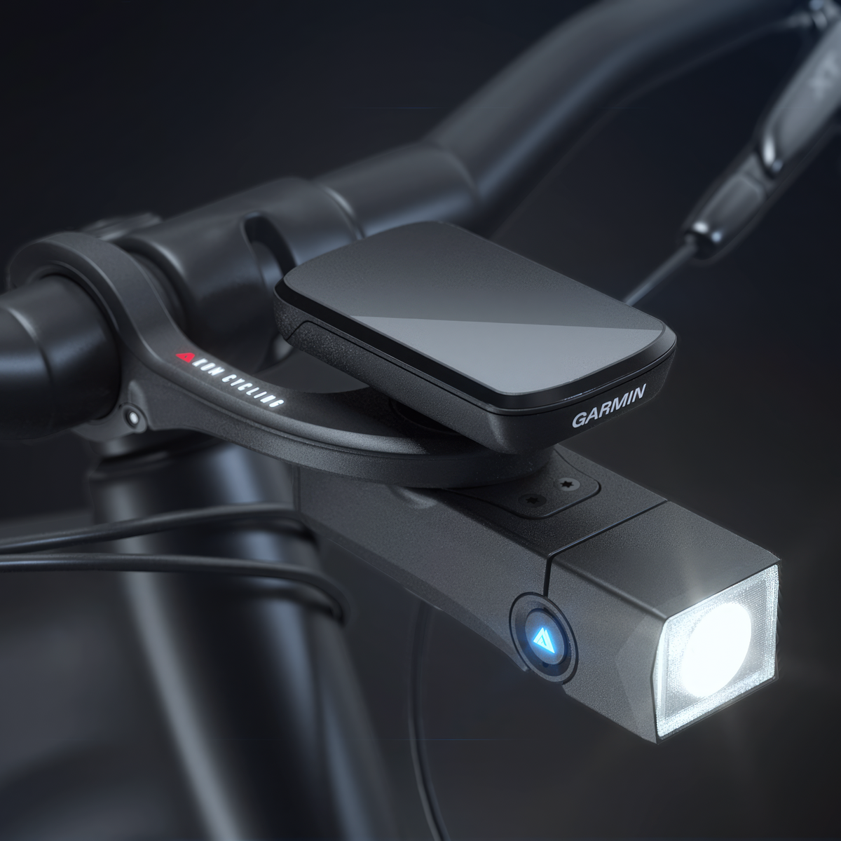 KOM CYCLING LIGHT KOM QUICK RELEASE 1000 LUMENS w/COMPUTER MOUNT BK