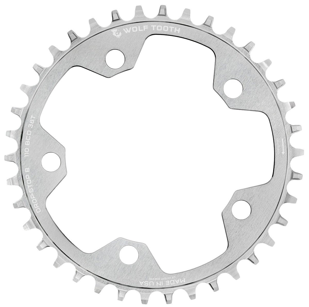 110 BCD Gravel / CX / Road Chainrings - Raw Silver
