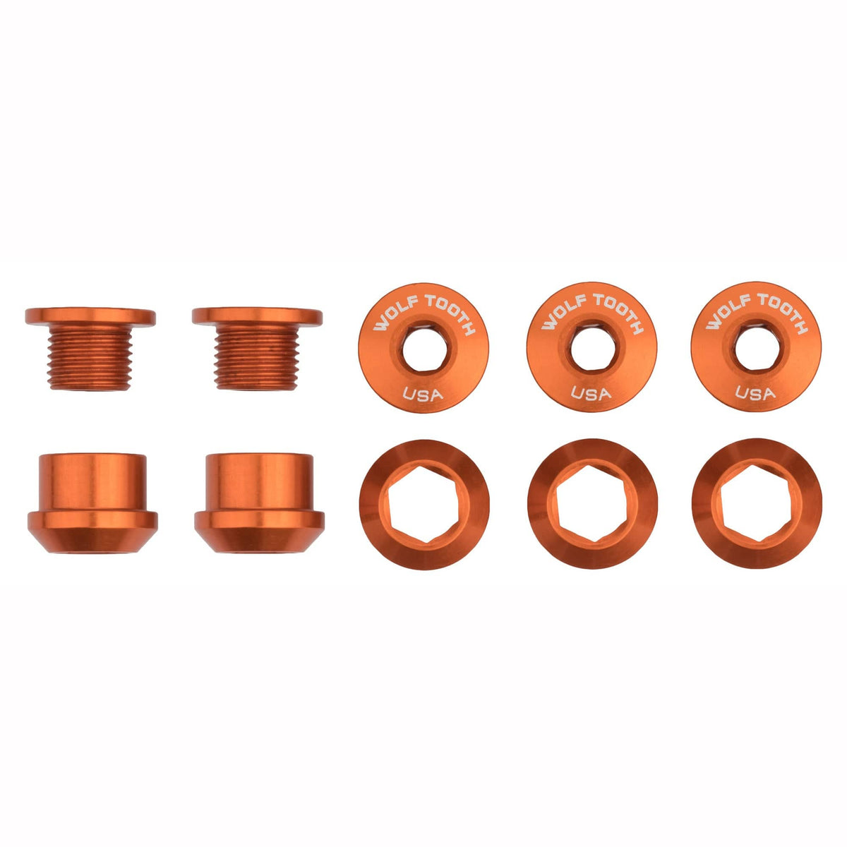 Set of 5 Chainring Bolts+Nuts for 1X
