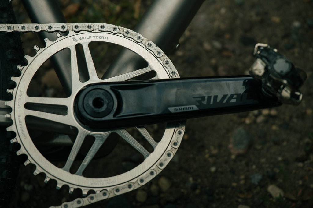Direct Mount Chainrings for SRAM 8-Bolt Gravel / Road Cranks - Raw Silver