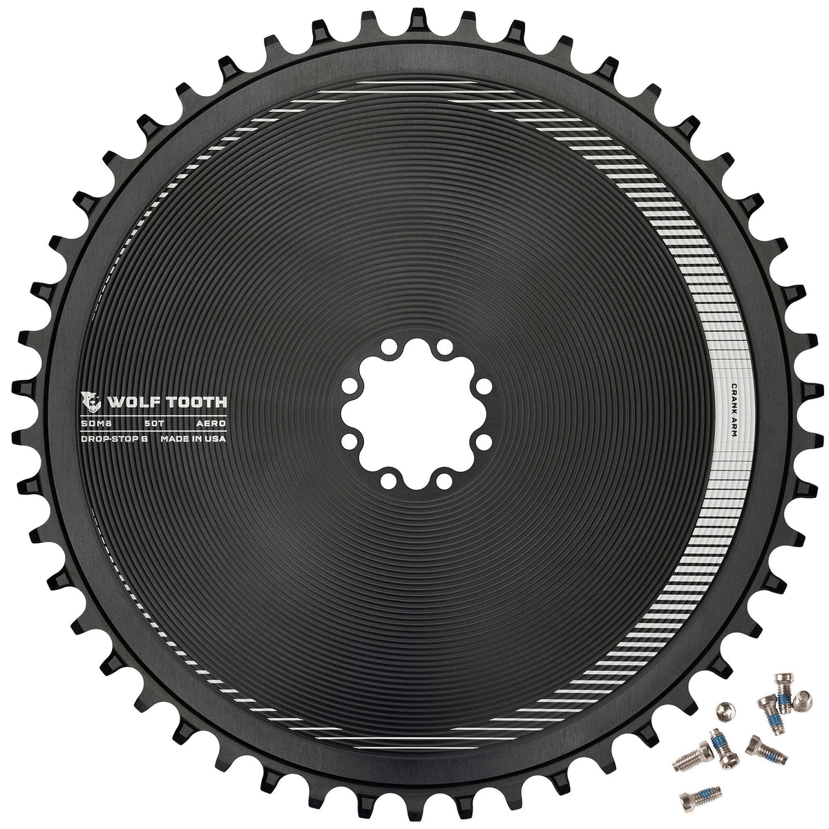 Aero Direct Mount Chainring for SRAM 8-Bolt Gravel / Road Cranks