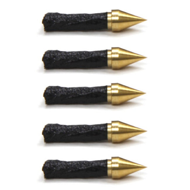 Dynaplug Repair Plugs-Brass Sharp Tip-5 Pack
